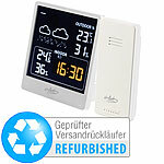 infactory Wetterstation mit Außensensor, VA-Farbdisplay, Versandrückläufer infactory Wetterstationen mit Außensensor, VA-Farbdisplay und Wetterprognose