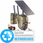 7links Autarke WLAN-Pan-Tilt-Überwachungskamera, 2K, Versandrückläufer 7links Hochauflösende Pan-Tilt-WLAN-Überwachungskameras mit Solarpanel