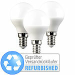Luminea 3er-Set LED-Tropfen-Lampe E14, 4,9W, Versandrückläufer Luminea LED-Tropfen E14 (tageslichtweiß)