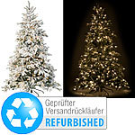 infactory Künstlicher Weihnachtsbaum, weiße Spitzen, (Versandrückläufer) infactory Weihnachtsbäume mit LED-Beleuchtung
