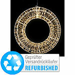 Lunartec Couronne lumineuse LED 3D, effet feu d'artifice, 1 800 LEDs, retour d'expédition Lunartec couronnes LED pour intérieur et extérieur disponible sur eMall