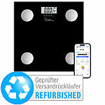 newgen medicals 17in1-Körperanalysewaage aus Glas, BT, APP, Versandrückläufer newgen medicals Körperanalysewaagen mit App, kompatibel zu Apple Health und Google Fit 