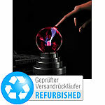 PEARL Mini-Plasmakugel mit USB- und Batteriebetrieb, Versandrückläufer PEARL Plasmakugeln