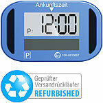 Lescars Kompakte e-Parkscheibe, ECE-Zulassung, Versandrückläufer Lescars Digitale Parkscheiben mit ECE-Zulassung und Solar 