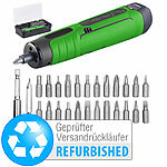 AGT Professional Akku-Stabschrauber, USB, 25 Bits, Bit-Halter, Versandrückläufer AGT Professional Akku-Stabschrauber mit Drehmomentwahl