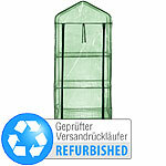 Royal Gardineer Folien-Gewächshaus, 3 Etagen, aufrollbare Tür, Versandrückläufer Royal Gardineer Folien-Gewächshäuser mit Etagen