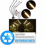Lunartec 4-flammige Vollspektrum-LED-Pflanzenlampe, Versandrückläufer Lunartec Vollspektrum-LED-Pflanzenlampen mit Schwanenhals