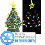 infactory Deko-Weihnachtsbaum aus Keramik mit LED-Beleuchtung,Versandrückläufer infactory Deko-Weihnachtsbäume mit LED-Beleuchtung