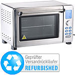 Rosenstein & Söhne Digitaler Edelstahl-Kompakt-Backofen, Auto-Menüs & Grill (refurbished) Rosenstein & Söhne Kompakte Grill- & Backöfen