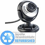 Somikon Hochauflösende USB-Webcam mit 6 LEDs, Versandrückläufer Somikon Webcams