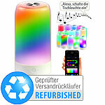 Luminea Home Control Smarte Stimmungsleuchte mit RGB-IC-LEDs, 15 Modi, Versandrückläufer Luminea Home Control WLAN-Tischleuchten mit RGB-IC-LEDs und App-Steuerung