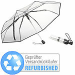 Carlo Milano Stabiler Automatik-Taschenschirm, Versandrückläufer Carlo Milano Transparente Taschenschirme