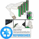 tka Köbele Akkutechnik 4er-Set wiederaufladbare Batterien Typ AAA,600mWh,Versandrückläufer tka Köbele Akkutechnik Li-Ion-Akkus Typ AAA, mit USB-Ladefunktion