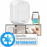 Luminea Home Control Smarte mobile WLAN-Fernbedienung mit 2 Tasten, Versandrückläufer Luminea Home Control Smarthome-Taster zum Steuern von Szenen und kompatiblen Geräten