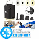 AGT Mini-4in1-Akku-Luftpumpe, 4 Aufsätze, Versandrückläufer AGT Elektrische Akku-Luftpumpen mit USBs und Powerbank-Funktionen