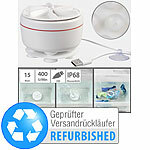 PEARL Ultraschall-Mini-Waschmaschine mit Turbine, Versandrückläufer PEARL Ultraschall-Turbinen-Waschmaschine