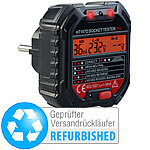 revolt Steckdosentester mit Farb-Warn-Display, Versandrückläufer revolt Steckdosentester mit LCD-Display, RCD-Test und LED-Anzeige