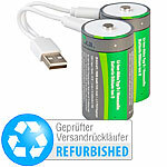 tka Köbele Akkutechnik 2er-Set Li-Ion-Akkus Typ D mit USB-C, 5.400 mAh, Versandrückläufer tka Köbele Akkutechnik Li-Ion-Akkus Typ D, mit USB-Ladefunktion