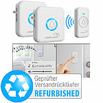 CASAcontrol Funk-Klingel-Taster & 2 Steckdosen-Empfänger, Versandrückläufer CASAcontrol Steckdosen-Funkklingeln mit Licht- und Ton-Signal 