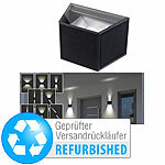 Lunartec Solar-LED-Wandleuchte -2 einstellbaren Lichtkegeln, Versandrückläufer Lunartec Solar-LED-Wandleuchten mit Lichtsensor und einstellbaren Lichtkegeln