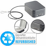 Xcase Mini-Stahl-Safe für Reise & Auto, Versandrückläufer Xcase Mini-Safes mit Stahlkabel