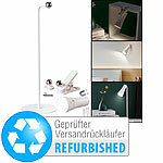 Lunartec 4in1-Akku-Tisch-, Wand-, Klemm- und Taschenlampe,Versandrückläufer Lunartec 4in1-Akku-LED-Leuchten