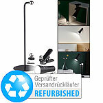 Lunartec 4in1-Akku-Tisch-, Wand-, Klemm- & Taschenlampe, Versandrückläufer Lunartec 4in1-Akku-LED-Leuchten