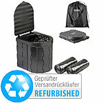 Semptec Urban Survival Technology Faltbare Campingtoilette mit Deckel, Versandrückläufer Semptec Urban Survival Technology Faltbare Camping-Toiletten