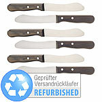 Rosenstein & Söhne 6er-Set Frühstücksmesser mit 11,5-cm-Klinge, Versandrückläufer Rosenstein & Söhne Frühstücksmesser mit Buckelsklingen