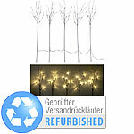 Lunartec 5 Deko-Zweige, je 36 Kunststoff-Knospen & 6 LEDs, Versandrückläufer Lunartec LED-Lichterzweige 