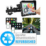 Lescars Motorrad Navi-Display, CarPlay- & Android Auto, Versandrückläufer Lescars Motorrad-Display, CarPlay und Android Auto, wasserdicht