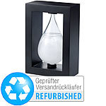 Carlo Milano Modernes FitzRoy-Sturmglas in Tropfenform, Versandrückläufer Carlo Milano Fitzroy Sturmgläser