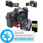 Somikon 4K-UHD-Digitalkamera mit 3"-Flip-HD-Display, Versandrückläufer Somikon 4K Ultra HD Digital-Kameras mit 3" Flip-HD-Display
