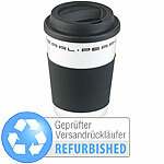 PEARL Coffee-to-go-Becher mit Deckel, 350 ml, Versandrückläufer PEARL Doppelwandige Coffee-to-go-Becher