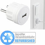 revolt Ultrakompaktes Steckdosen-USB-Netzteil, Versandrückläufer revolt USB-Netzteile für Steckdose