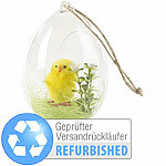 infactory Oster-DekoKüken im Glas zum Aufhängen und Aufstellen,Versandrückläufer infactory Oster-Deko-Küken im Glas