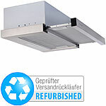 Rosenstein & Söhne Flachschirm-Dunstabzugshaube, Umluft, 350m³/Std. Versandrückläufer Rosenstein & Söhne Flachschirm-Dunstabzugshaube Umluft/Abluft, Unterbau 