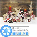 infactory LED-Wandbild, Weihnachts-Tierbabys-Motiv, Versandrückläufer infactory LED-Weihnachts-Wandbilder