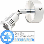 Lunartec LED-Wandspot m. Aluminium-Gehäuse, 1 Watt, Versandrückläufer Lunartec LED-Wandspots