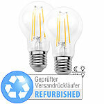 Luminea 2er-Set LED-Filamentlampen, Dämmerungssensor, Versandrückläufer Luminea LED-Filament-Lampen mit Dämmerungssensor