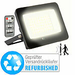 Luminea Wetterfester LED-Fluter, Radar-Bewegungssensor, Versandrückläufer Luminea Wetterfeste LED-Fluter mit Radar-Bewegungssensor (warmweiß)