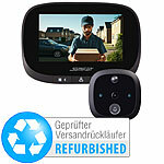Somikon Digitale Türspion-Kamera mit 4,3"-Display, PIR, Versandrückläufer Somikon Türspion-Kameras mit Nachtsicht