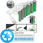 tka Köbele Akkutechnik Gemischtes Akku-Pack: 4x AA (1.950 mWh), Versandrückläufer tka Köbele Akkutechnik Akkus Typ AA und AAA, mit USB-Ladefunktion