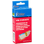 iColor Tintenpatrone für Epson (ersetzt T2632 / 26XL), cyan iColor Kompatible Druckerpatronen für Epson Tintenstrahldrucker