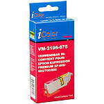iColor Tintenpatrone für Epson (ersetzt T2633 / 26XL), magenta iColor Kompatible Druckerpatronen für Epson Tintenstrahldrucker