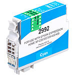 iColor Tintenpatrone für Epson (ersetzt T2992 / 29XL), cyan iColor Kompatible Druckerpatronen für Epson Tintenstrahldrucker