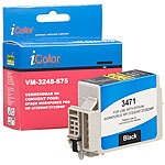iColor Tintenpatrone für Epson-Drucker (ersetzt T3471 / 34XL), schwarz, 22 ml iColor