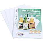 Your Design 128 Inkjet-Flaschenetiketten 10x13 cm naturweiß/wischfest Your Design Flaschenetiketten