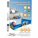 Your Design 30 Inkjet-Karten zum Selbstbedrucken in Postkartengröße, glossy Your Design Vorgestanzte Fotopapier Postkarten