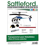 Sattleford 5 Klebefolien A4 für Laserdrucker transparent Sattleford